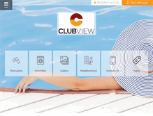 Tablet Screenshot of clubviewapts.com